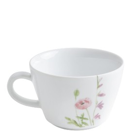 KAHLA 395105A50002C Five Senses Wildblume Cappuccino-Obertasse 0,25 l | Cappuccinotasse aus Porzellan rot/gelb