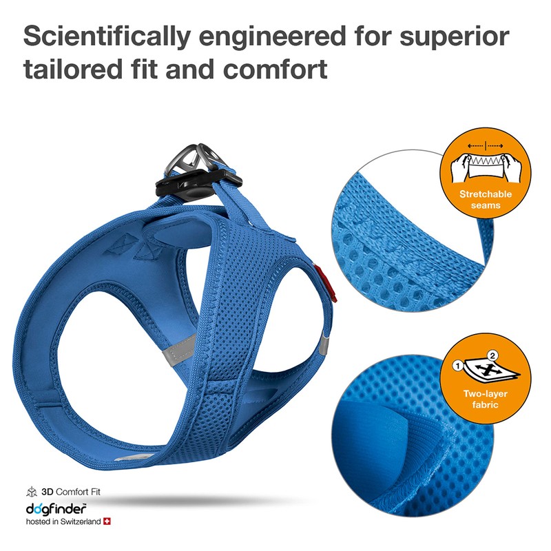 Vest Harness Air Mesh, Blue, 2XS