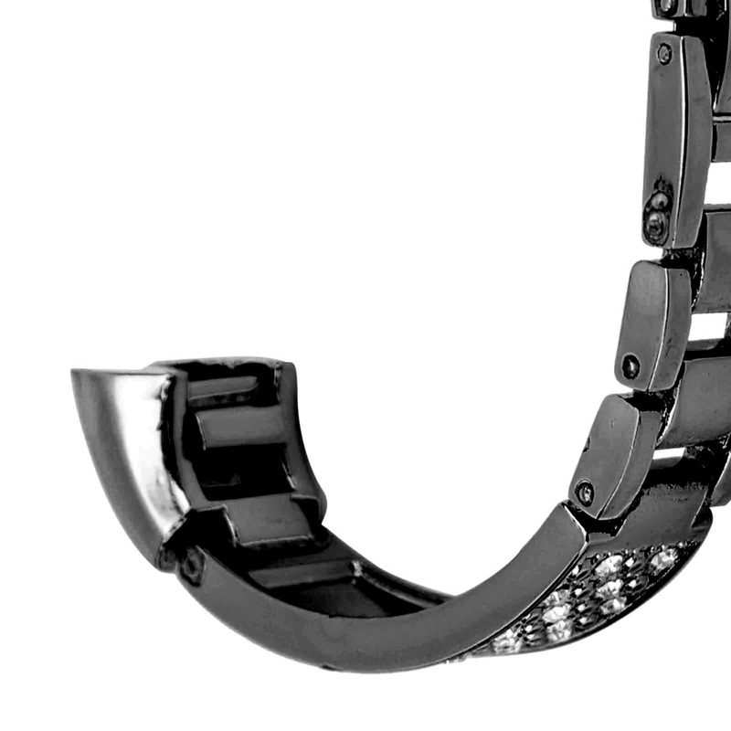 Stainless Steel Bracelet Women Inlay Rhinestones Wristband Wrist Decoration for