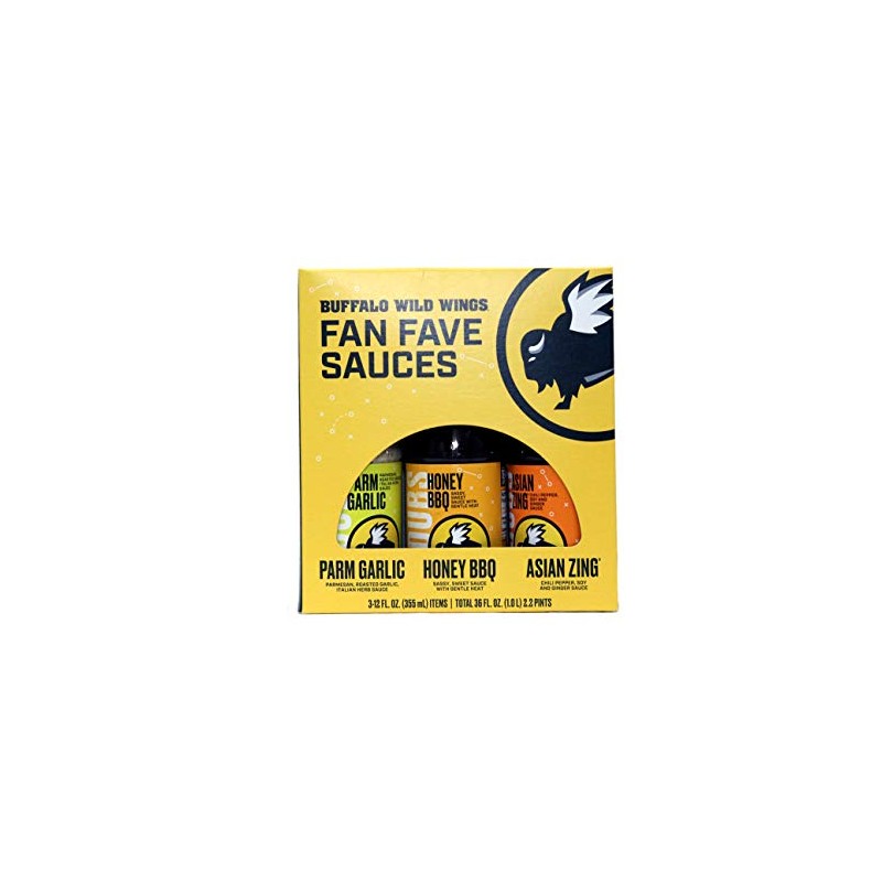 Fan Fave Sauces; Parm Garlic, Honey BBQ, Asian Zing (3)