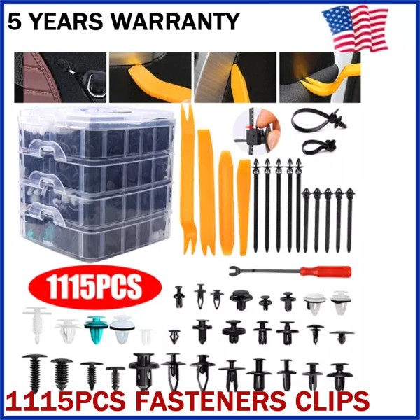 Unbranded 1115PCS Car Retainer Clips Auto Fasteners Push Trim Clips