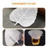 Housoutil 4PCS Stainless Steel Tea Infuser Pads, Leaf-Shaped Mesh Strainer