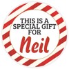 This is a Gift for Neil - Circle Sticker Decal