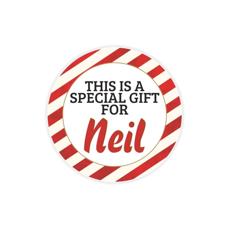 This is a Gift for Neil - Circle Sticker Decal