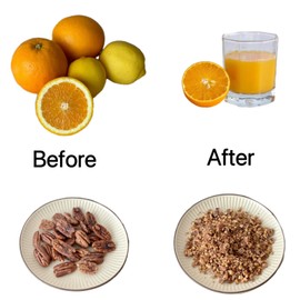 Garwei Heavy Duty Manual Stainless Steel Nut Cracker for All Nuts,Cracker Tool for Walnut,Pecan,Macadamia,Nut Chopper,Manual Juicer Machine for Lemon,Lime,Orange Juice-Professional Squeezer & Crusher