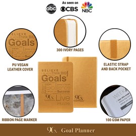 90X 90 Day Undated Goal Planner - Productivity Goals Daily Life Journal, Yarin