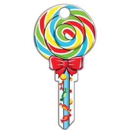 Lucky Line B140S Shapes House Key, Schlage SC1, Lollipop