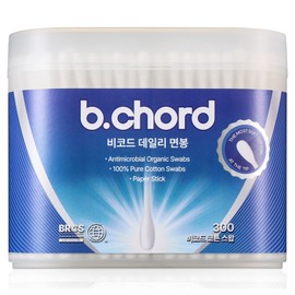 Bcode Daily 100% pure cotton premium cotton swab, 1 piece, 300 pieces / 비코드 데일리 순면 100% 프리미엄 면봉, 1개, 300개입