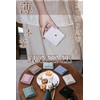 SUMIME Mini Wallet, Genuine Leather, Women's, Bi-Fold, Thin, Lightweight, Compact,