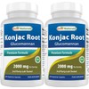 Best Naturals 2 Pack Konjac Glucomannan Root 2000 mg per