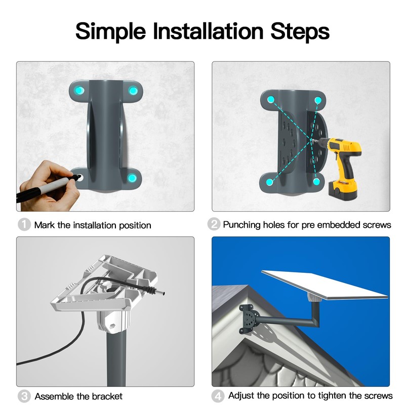 Foboull Starlink Gen3 Long Wall Mounting Kit - 17 Inch
