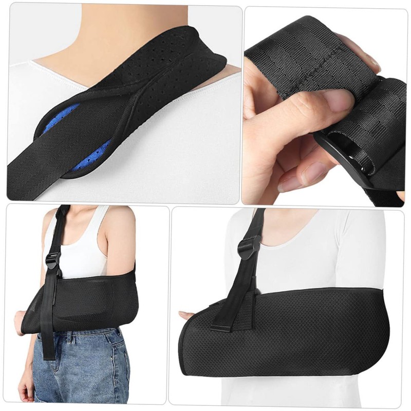 Gatuida 3pcs Arm Sling Support Straps Breathable Shoulder Immobilizer Sling