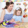 SaiXuan Colorful Craft Kit: 200pcs Braided PVC Rope, 10 Split