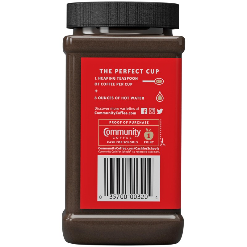 Community Coffee Signature Blend Instant Coffee, Dark Roast, 7 oz