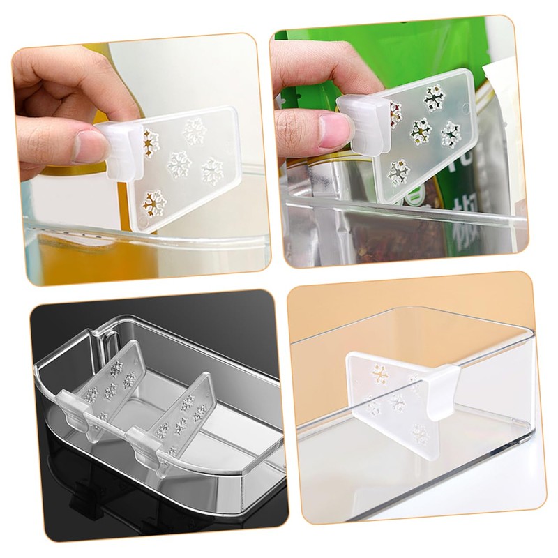 Gatuida 20pcs Fridge Storage Containers Dividers Fridge Organiser Replaceable Refrigerator