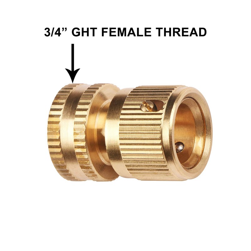 U.S. Solid 3 Pack Garden Hose Quick Connector Set in