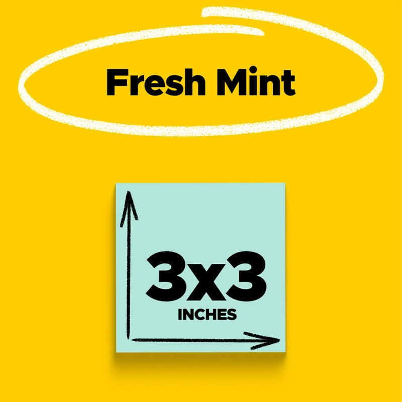 Post-it Super Sticky Notes, 5 Sticky Note Pads, 3 x