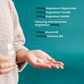 Revive Active Revive Active Magnesium Complex Capsules - Magnesium Bisglycinate, Taurate and Malate - Supports Sleep, Nervous System, Relaxation - 60 Count