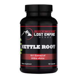 Lost Empire Herbs Stinging Nettle Root (Urtica Dioica) Capsules | 10:1 Full-Spectrum Water Extract Supplement for Men, Urinary Function (150 Count)
