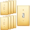 Zonon 8 Pack Gold Outlet Covers 4.50" x 2.76" Toggle