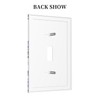 Purple Blue White Flower Single Toggle Light Switch Cover 1