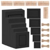 Cimeton 50Pcs Black Paper Picture Frames 3" 4" 5" 6"