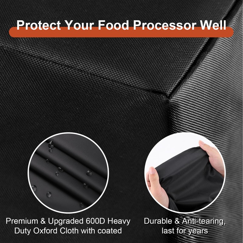 FlexiDapt Food Processor Cover, Universal Waterproof Shield for Countertop Appliances