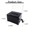 Acrylic Donation Box, Lockable Donation Box, Transparent Ballot Box with