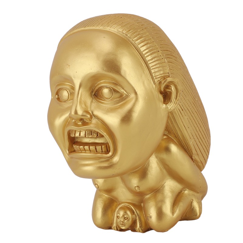 Fertility Statue Resin Handmade Golden Exquisite Creative Fertility Idol Sculpture
