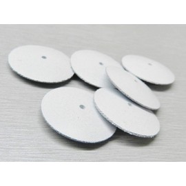 Silicone Knife Edge Wheels White Coarse Jewelry Polishing EVE Germany Pack 6