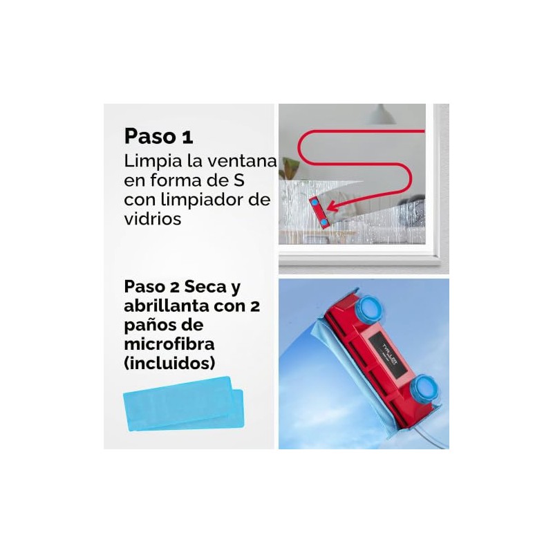 Tyroler Bright Tools - Limpiacristales Magnético The Glider D-3 AFC