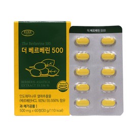 Evergreen The Berberine 500 Indian barberry fruit extract 500mg x 60 tablets / 에버그린 더 베르베린 500 인도산 매자나무 열매추출물 500mg x 60정