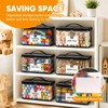 10 Packs Clear Toy Storage Bags with Zippers,Toy Organizers and