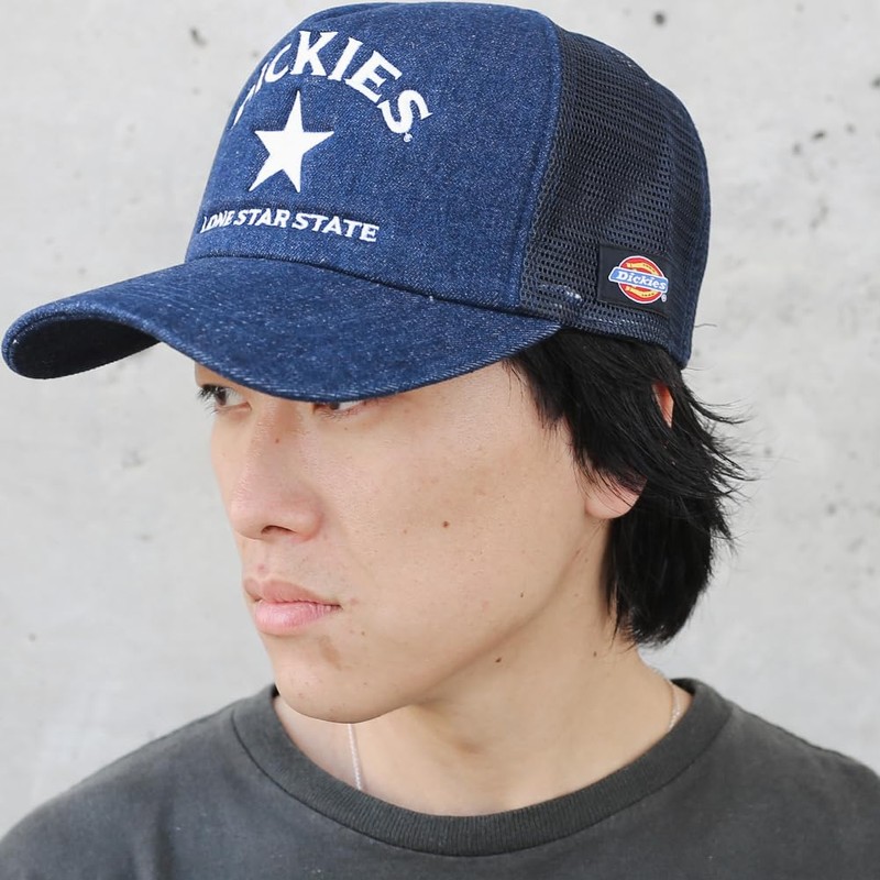 Dickies Men's Mesh Cap, Hat, Original, Logo, Unisex, Color, Black,