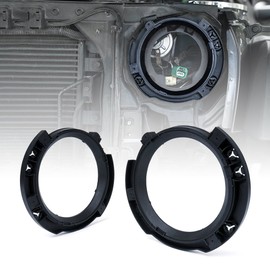 Xprite 7 Inch Headlight Mounting Bracket Replacement Headlight Mount Bracket Black Ring Compatible with 2007-2018 Jeep Wrangler JK