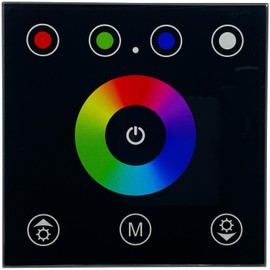 RGBW RGB+W Touch Panel Controller - 384W 12...24V 16A - Glass optics design