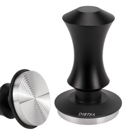 DIBTSA Espresso Tamper 58.5mm, Spring Loaded Coffee Tamper for La Marzocco, Flair 58, Gaggia, Breville 9 Series, and All E61 Group Machines, 304 Stainless Steel Ripple Base, Espresso Accessories