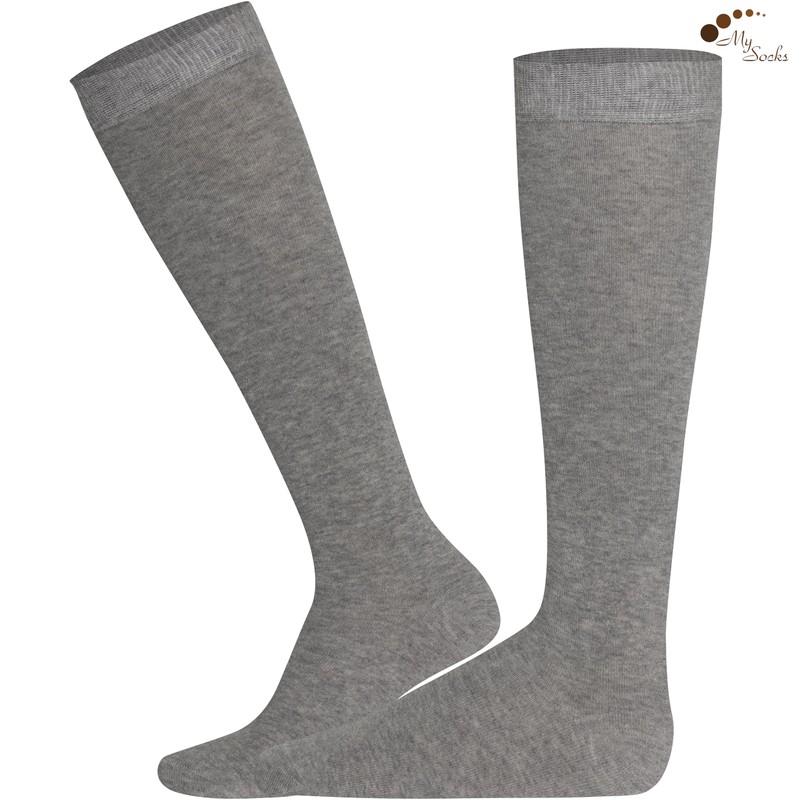 Mysocks 3 Pairs Knee Socks Simple Multi Socks, Multi-level 09