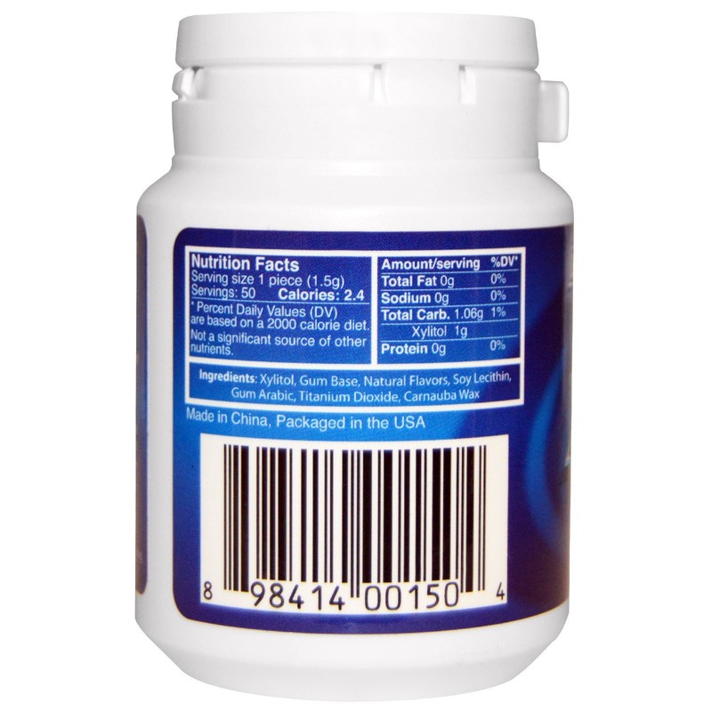 EPIC DENTAL Xylitol Gum Peppermint, 50 CT