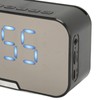 Bluetooth Speaker with Digital Alarm Clock Temperature Display Voice Announcement