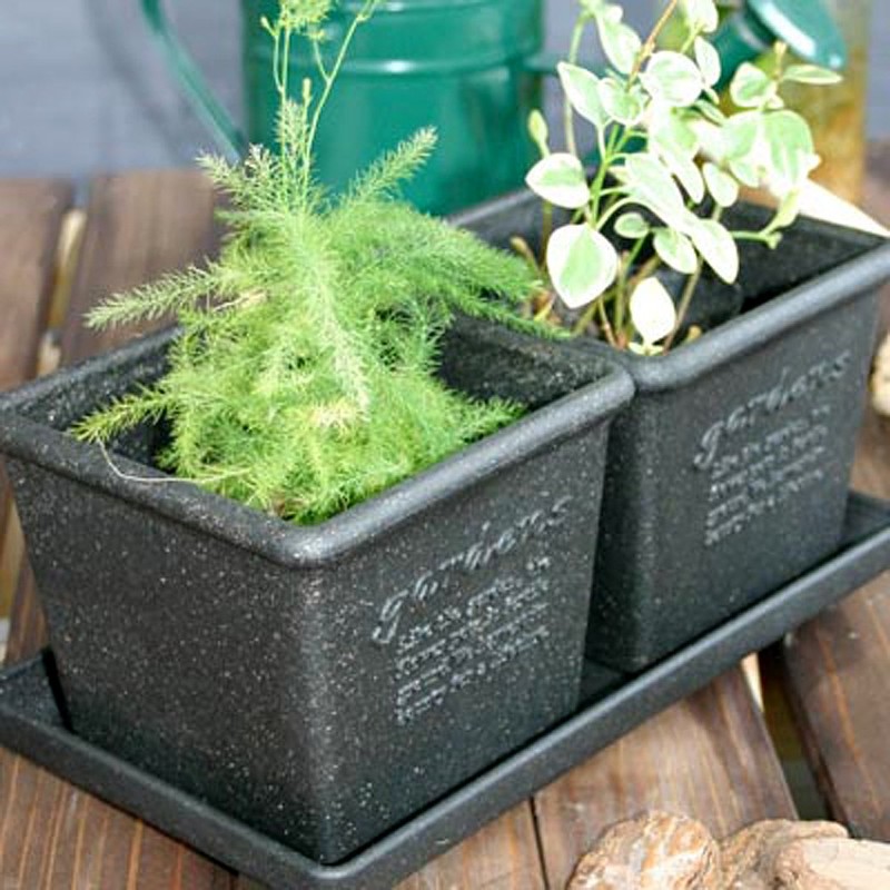 Hachimankasei Arble Eco Plate Rectangular BK 300 215110