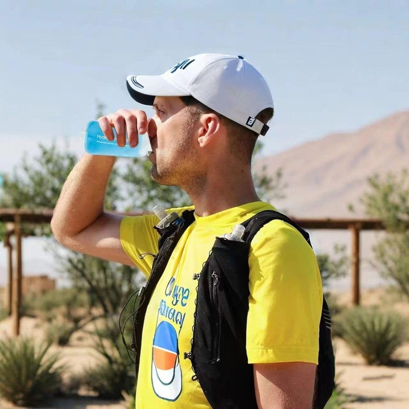 2 Pack 250ML Soft Flask Running Water Bottles,foldable water bottle,TPU