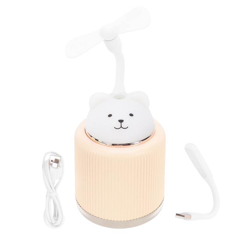 Mini Humidifiers Lovely Cartoon Style Humidifying Device with Light for