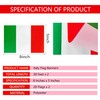 TSMD 2 Packs Italy Flag Banner Italian Flags String Small