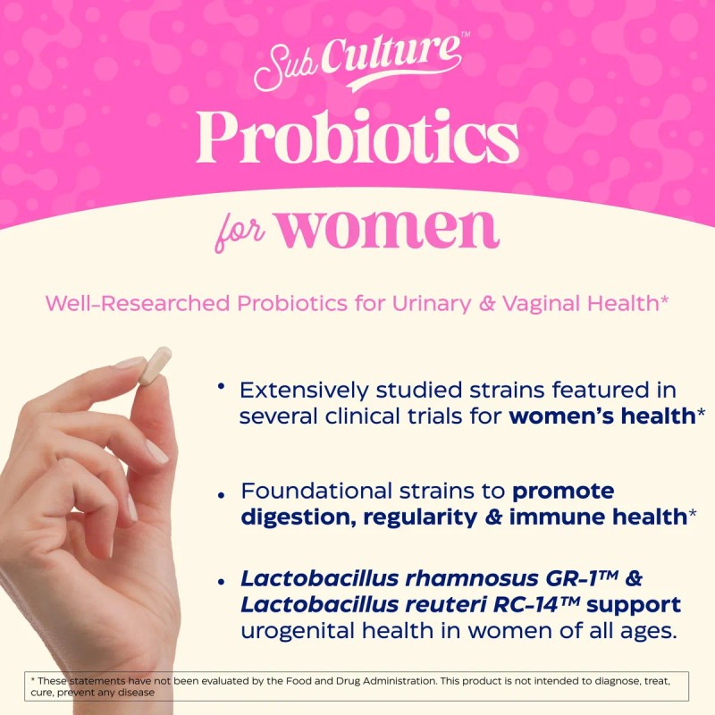 Enzymedica Subculture Probióticos Salud Femenina 30 Cápsulas