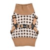 Puppia Jace Jacket Dog Harness Pullover Warm Winter Diamond Pattern