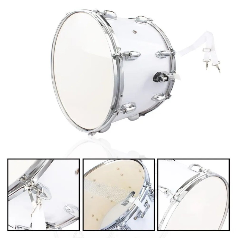 Professional 14 X 10 Inches Marching Drum Set Key Strap