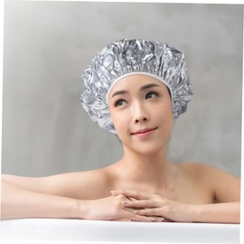 SAFIGLE 6Pcs Aluminum Foil Hairdressing Cap Professional Heat Insulation for Hair Dyeing Golden Silver for Salons Dustproof Convenient for Makeup Application