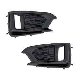 For Subaru Impreza 2017 2018 2019 Fog Light Cover Driver And Passenger Side | Pair | Front | For Use With Daytime Running Lights | Plastic | Textured Black With Gloss Black | For SU1038129, SU1039129