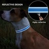 Petbuy Reflective Nylon Dog Collars 2pcs,with Quick Release Buckle,Adjustable Safety
